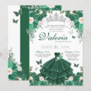 Search for emerald glitter invitations Butterfly