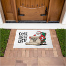 Search for funny christmas doormats Santa
