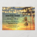 Search for sunset rehearsal dinner invitations Beach