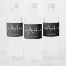 Search for black water bottle labels Monogrammed