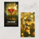 Search for bartender business cards Gold
