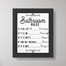 Search for funny bathroom signs posters Farmhouse