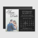 Search for calendar save the date magnets Black