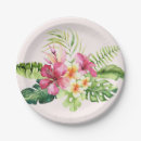 Search for tropical paper plates Floral