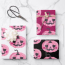 Search for pink pumpkin wrapping paper Modern