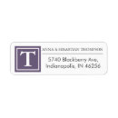 Search for purple return address labels Elegant