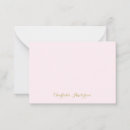 Search for blush pink note cards Feminine girly