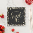 Search for sweet 16 napkins 16th birthday