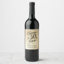 Search for anniversary wine labels Cheers to 50 years