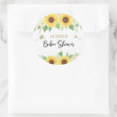 Search for sunflower stickers Bee baby shower
