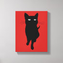 Search for black cat canvas prints Animal