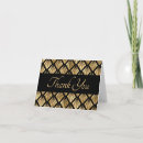 Search for black and gold wedding thank you cards Geometric