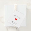 Search for love is sweet wedding favor tags Minimalist