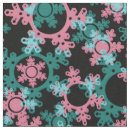 Search for retro christmas fabric Snowflakes