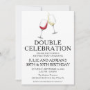 Search for double celebration invitations Adult joint party