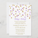 Search for purple vow renewal invitations Gold