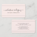 Search for chic business cards Makeup artist hair stylist