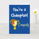 Search for winner congratulations cards Champion