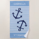 Search for nautical sailboats beach towels For her