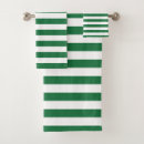 Search for green white stripe pattern bath towels Minimalist