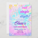 Search for peace out single digits birthday invitations 10th