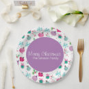 Search for purple christmas plates Watercolor