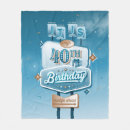 Search for 40th birthday blankets Celebration