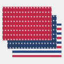 Search for red white and blue wrapping paper Usa
