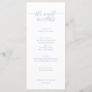 Search for dusty blue wedding menus Dinner