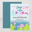 Search for seahorse birthday invitations Girly
