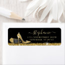 Search for quinceanera return address labels Gold
