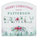 Search for family name door signs Watercolor