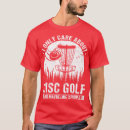 Search for disc golf mens tshirts Funny sayings