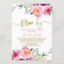 Search for drive by bridal shower invitations watercolor