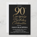 Search for surprise 90th birthday invitations Ninety
