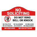 Search for no soliciting signs Housewarming