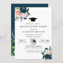 Search for floral graduation invitations Blush
