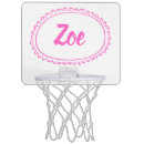 Search for pink mini basketball hoops Monogrammed