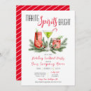 Search for cheer holiday invitations Red and green
