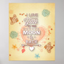 Search for i love you to the moon and back posters Valentine