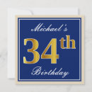 Search for 34th birthday invitations 34 years old