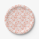 Search for peach paper plates Flowers