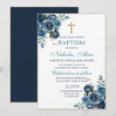 Search for blue gold baptism invitations Christian