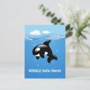 Search for cute cartoon whale postcards Ocean