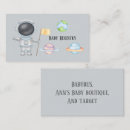 Search for outer space business cards Watercolor