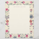 Search for floral border stationery paper Daisy