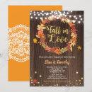 Search for fall in love engagement party invitations Rustic