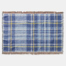 Search for navy blue and yellow blankets Tartan