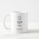 Search for 70th birthday mugs Minimalist