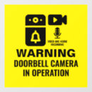 Search for security camera signs Warning